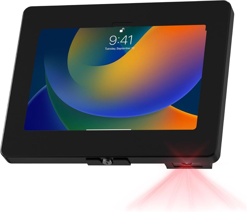 CTA Digital CTA iPad Wall Mount with Barcode Scanner – Anti-Theft Tablet Enclosure with Honeywell Barcode Scanner for iPad 10.9" 10th Gen, 11 (A16), Pro 11", Air 11, Galaxy S Tabs, Surface Go Tabs & More - Image 1